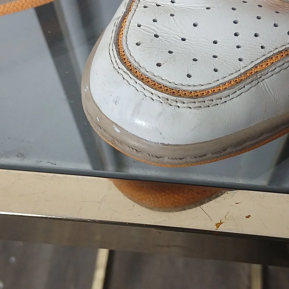 Nike Sky High Hidden Wedge White And Orange Size 8 - Picture 14 of 16